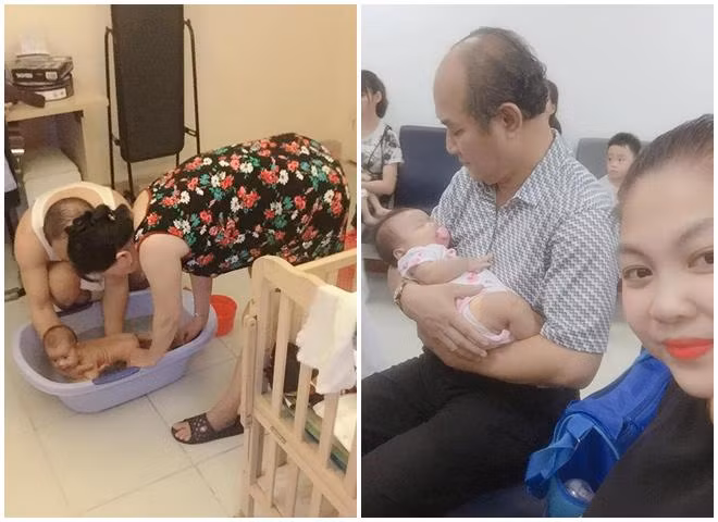 9x ha thanh mang bau bo me chong "cung nhu trung", biet sinh con gai chi noi dung mot cau - 5