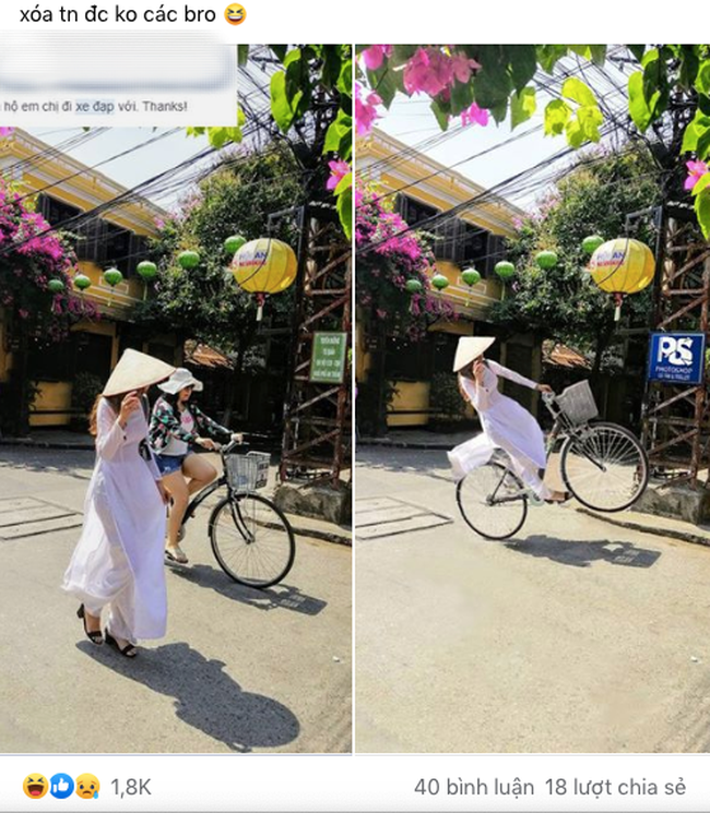 Cô gái nhờ cao thủ photoshop xóa hộ background không đẹp, kết quả bức ảnh nhận về thật sự khó đỡ - Ảnh 1. Cô gái nhờ cao thủ photoshop xóa hộ background không đẹp, kết quả bức ảnh nhận về thật sự khó đỡ - Ảnh 1.