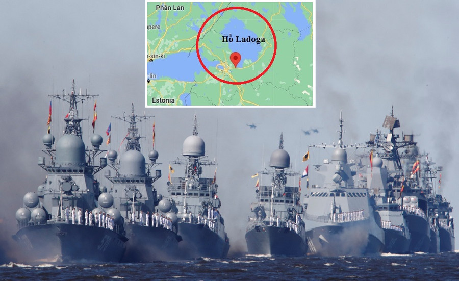 Nhìn Hạm đội Biển Đen, chiến hạm Nga rời biển Baltic vào hồ nước ngọt