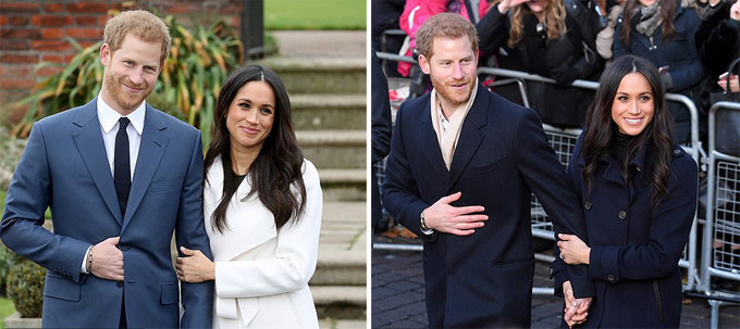 Meghan và Hoàng tử Harry trong các sự kiện trước khi kết hôn. Ảnh: UK Press. Bàn tay tiết lộ tính cách các thành viên hoàng gia Anh - 2
