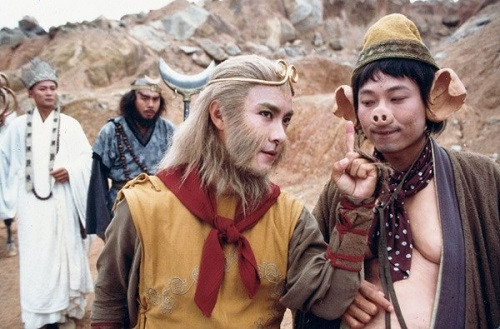 Nhân vật Trư Bát Giới (phải) gây nhiều tiếng cười trong phim. Nhân vật Trư Bát Giới (phải) gây nhiều tiếng cười trong phim.