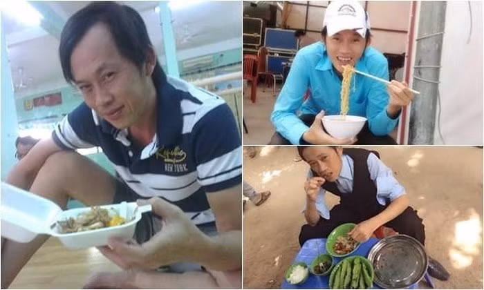 Hình ảnh giản dị của danh hài Hoài Linh ở phía sau cánh gà