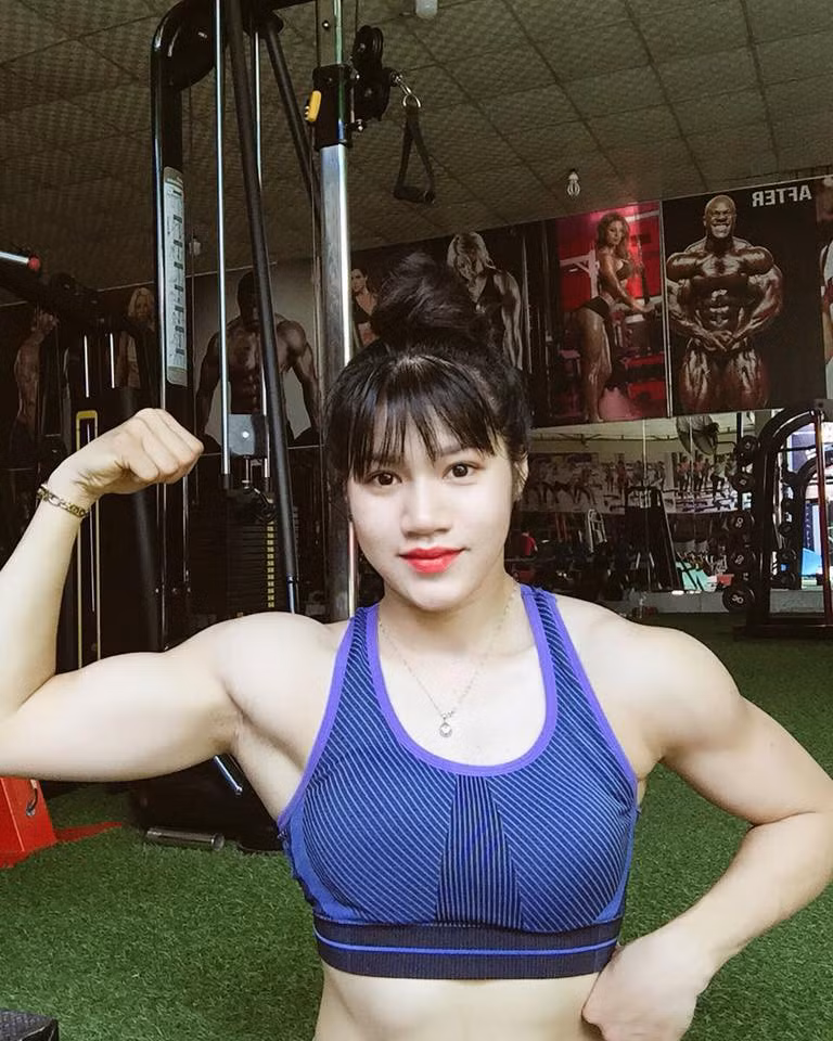 9x Đồng Nai xinh đẹp sở hữu thân hình lực sĩ gây “sốt” mạng - Ảnh 1.