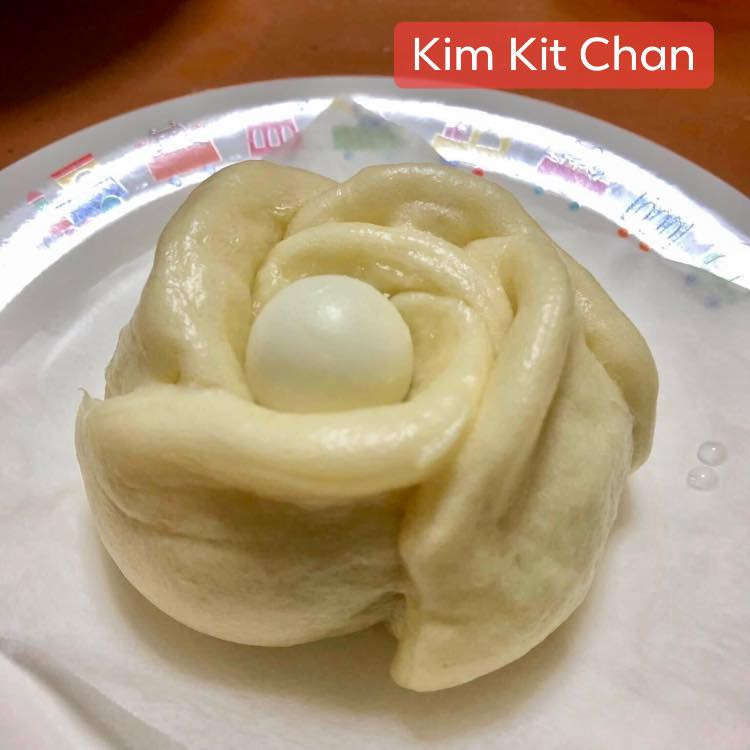 Bánh bao hoa hồng. Bánh bao hoa hồng.