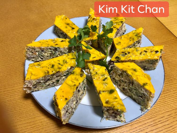 Chả trứng đã cắt ra Chả trứng đã cắt ra