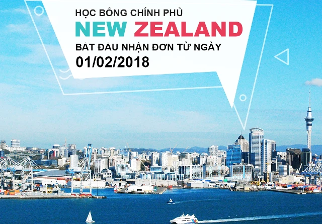 Tiếp nhận hồ sơ ứng tuyển Học bổng Chính phủ New Zealand