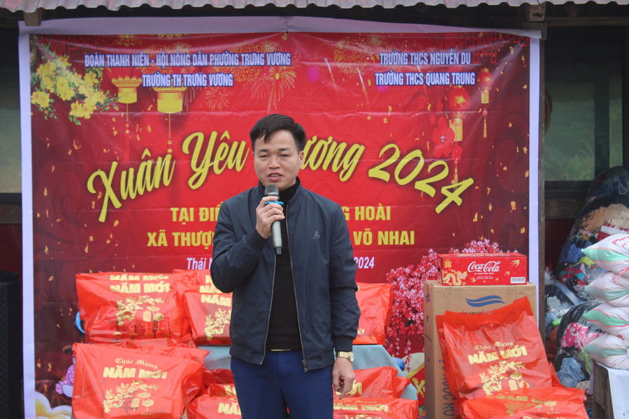 Ông Ma Văn Hoàng, Phó Chủ tịch UBND xã Thượng Nung, huyện Võ Nhai, tỉnh Thái Nguyên phát biểu tại chương trình. Ông Ma Văn Hoàng, Phó Chủ tịch UBND xã Thượng Nung, huyện Võ Nhai, tỉnh Thái Nguyên phát biểu tại chương trình.