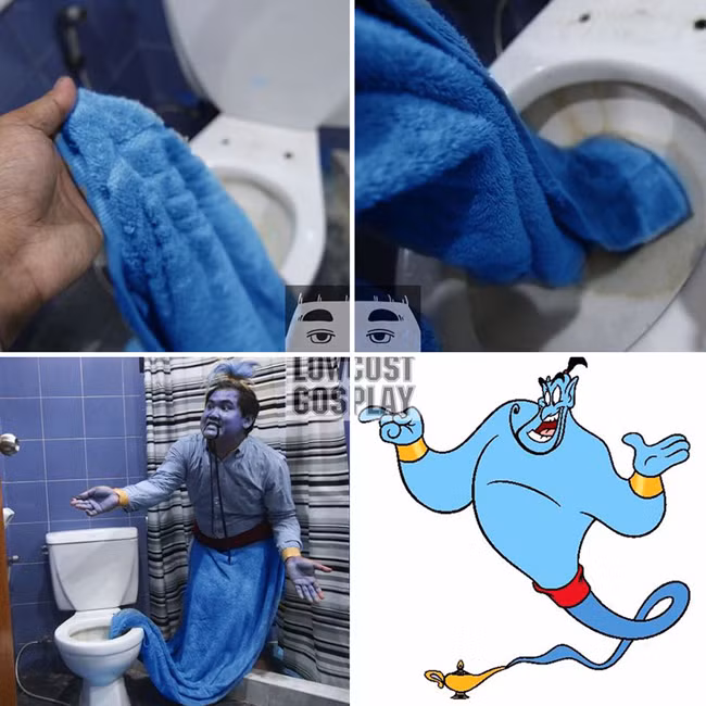 chang trai ba dao khien dan me cosplay "giat minh" hinh anh 4