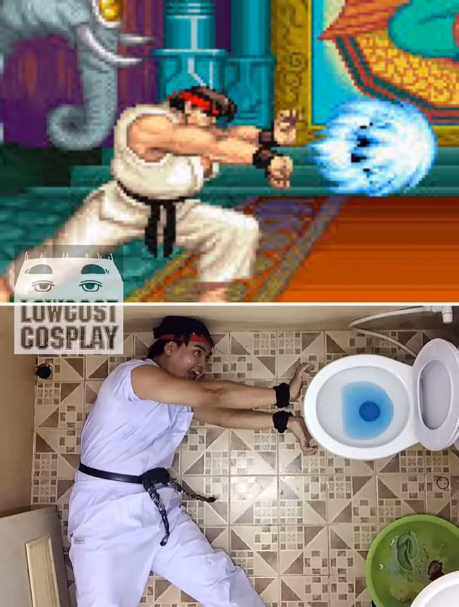 chang trai ba dao khien dan me cosplay "giat minh" hinh anh 5