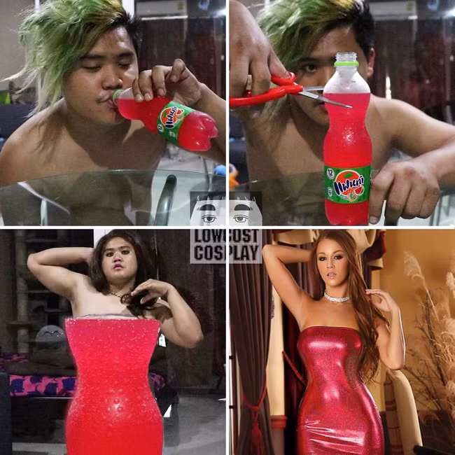 chang trai ba dao khien dan me cosplay "giat minh" hinh anh 2