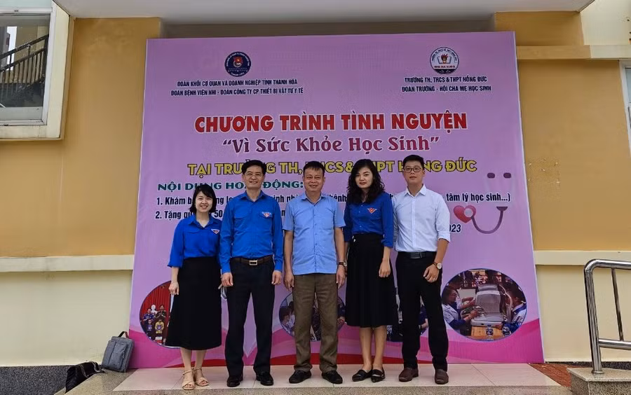 Nhà trường tổ chức nhiều hoạt động ý nghĩa. (Ảnh: NT).