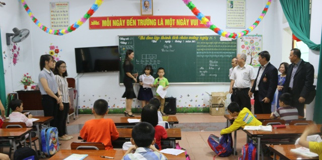 Trong chuyến làm việc trường Đại học Nakhon Phanom (Thái Lan) đã tham quan mô hình trường mần non, Tiểu học, THCS, THPT, ĐH liên cấp của Đại học Hà Tĩnh.