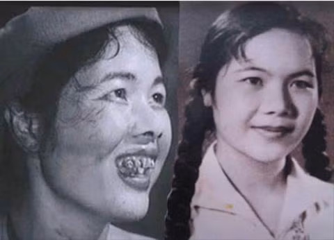 Nhan sắc thật và vai diễn Thị Nở do nghệ sĩ Đức Lưu đóng. Ảnh: TL