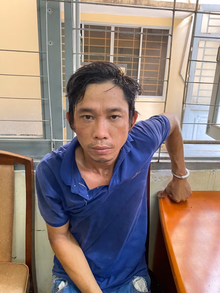 Đối tượng Nghĩa tại cơ quan công an.