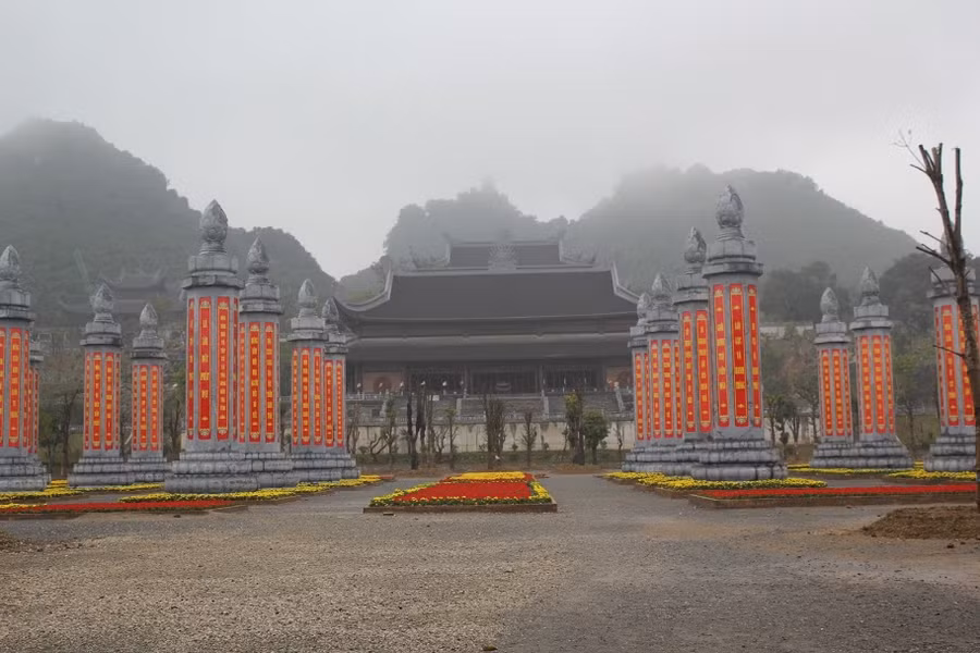 Chùa Tam Chúc tĩnh lặng khi tạm dừng khai hội