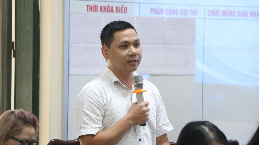 Đa số giáo viên nhà trường bày tỏ đồng tình với dự thảo Đề án.