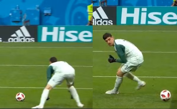 Sai lầm ngớ ngẩn của Courtois ở vòng loại Euro 2020