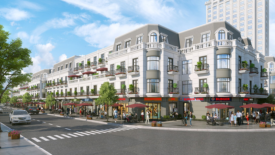 Phối cảnh minh họa Khu Phú Gia – Vincom Shophouse Tây Ninh