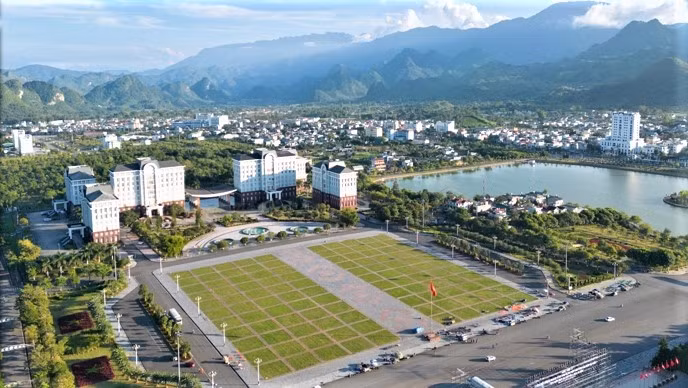 Một góc thành phố Lai Châu.