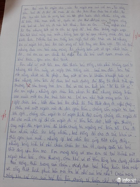 Rơi nước mắt với bài văn tả "thần tượng" bác bảo vệ của học sinh lớp 7 ảnh 1 Rơi nước mắt với bài văn tả "thần tượng" bác bảo vệ của học sinh lớp 7 ảnh 1