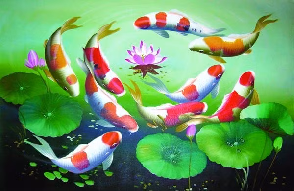 6 mẫu tranh phong thủy cuối năm treo Tết tài lộc đầy nhà, tiền ngập tràn túi