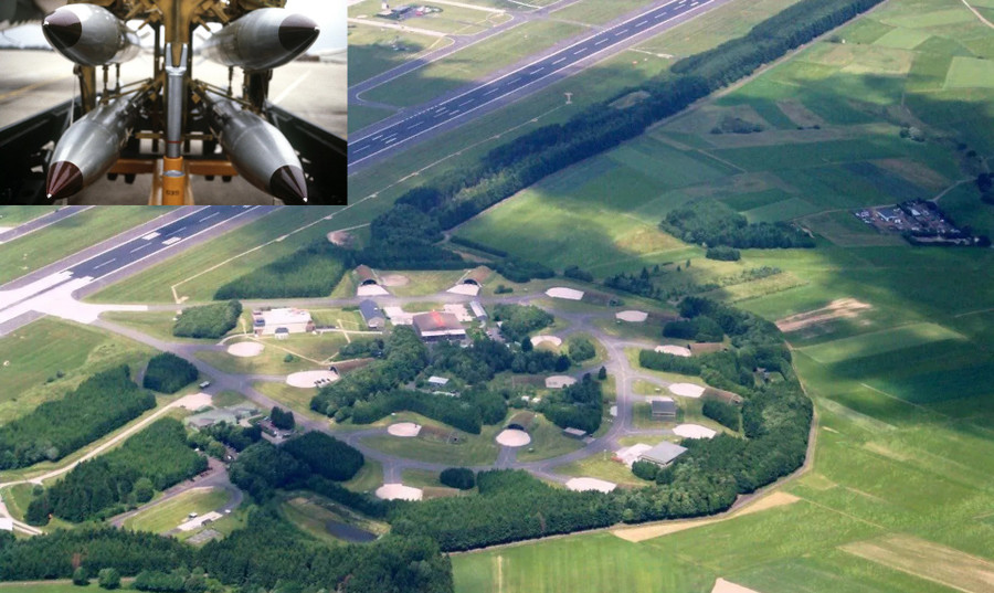 Căn cứ không quân Büchel ở Đức là một địa điểm cất trữ bom hạt nhân B61 của Mỹ Căn cứ không quân Büchel ở Đức là một địa điểm cất trữ bom hạt nhân B61 của Mỹ