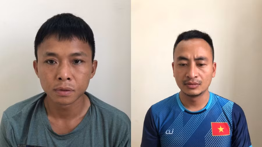 Đối tượng Ngô Văn Hoành (trái) và Lê Văn Linh. Ảnh: CANA.