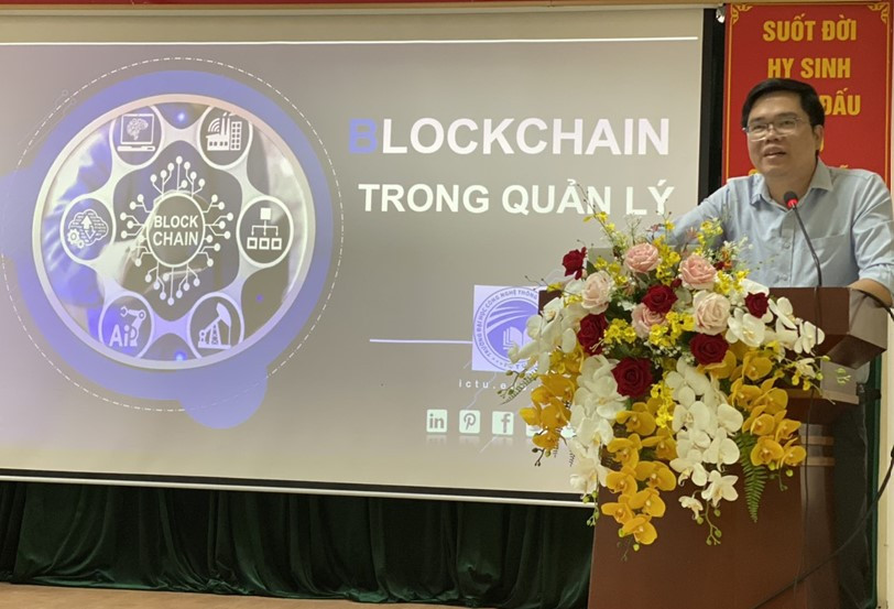 Sở Thông tin và Truyền thông phối hợp với Trường Đại học Công nghệ Thông tin và Truyền thông tổ chức Khóa đào tạo, tập huấn Blockchain trong quản lý cho gần 100 cán bộ, công chức chuyên trách Công nghệ thông tin.