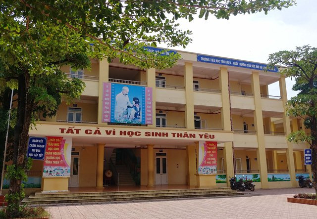 Trường Tiểu học Yên Bài B, nơi có nhiều trẻ nhiễm HIV đang theo học hòa nhập