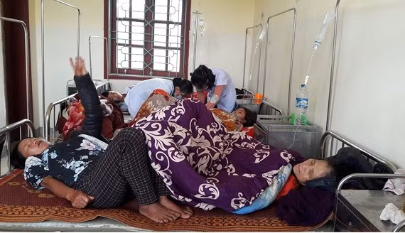 Các bệnh nhân điều trị tại Bệnh viện Đa khoa huyện Hương Khê