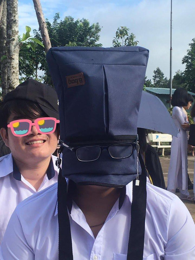 Đi dự lễ khai giảng theo phong cách ngụy trang kiểu Úc. Ảnh: Thúy Vy/Trường Người Ta