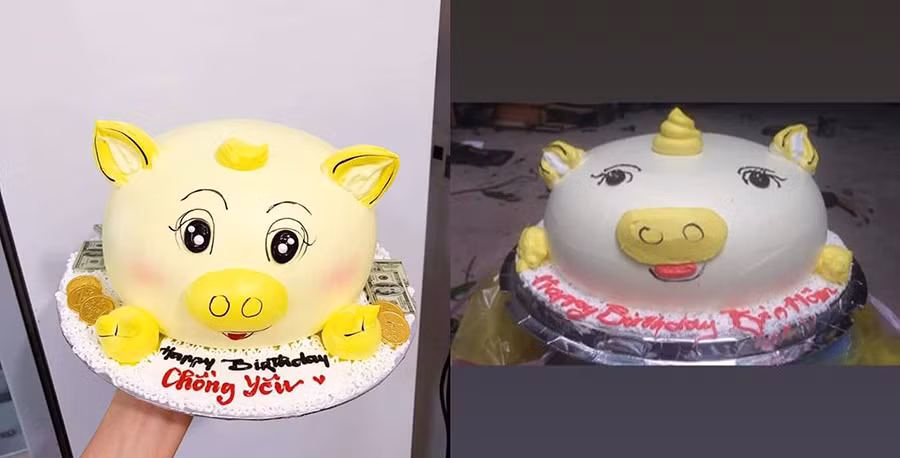 Một bên là make-up sương sương, một bên là đã tẩy trang