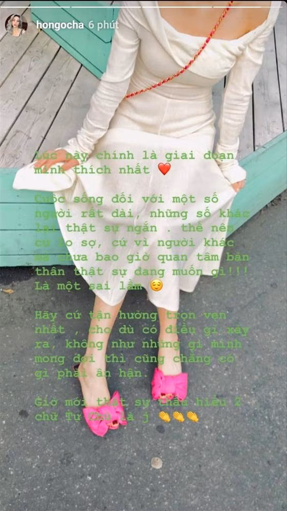 Hà Hồ cảm thấy thoải mái khi tự chủ được bản thân với mọi quyết định từ chính mình.