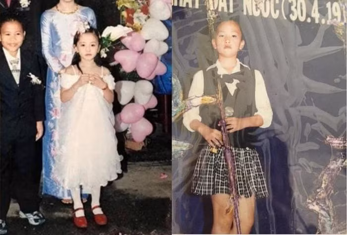 Ảnh thời thơ ấu quá xinh, quá đáng yêu của dàn Hoa hậu, Á hậu Việt ảnh 7