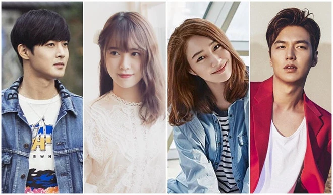 (Từ trái sang) Kim Hyun Joong, Goo Hye Sun, Lee Min Jung và Lee Min Ho đều có chuyện tình duyên chịu không ít biến cố.