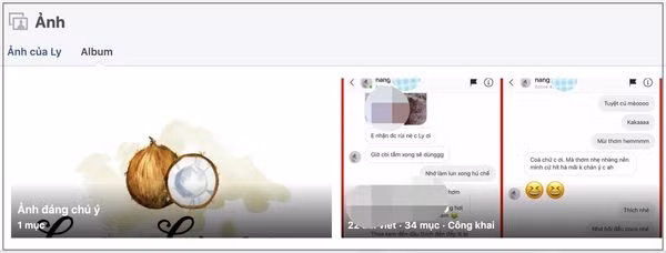 Album ảnh của cô đã mất hút các ảnh cũ.