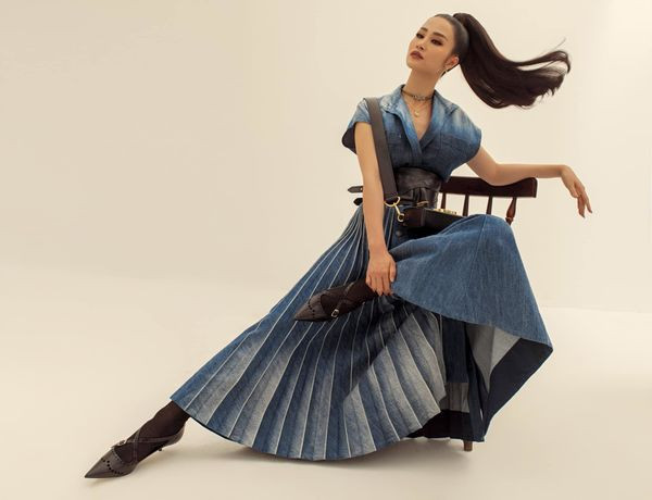 truoc khi len xe hoa, dong nhi khien khan gia tram tro khi hoa fashionista hinh anh 4