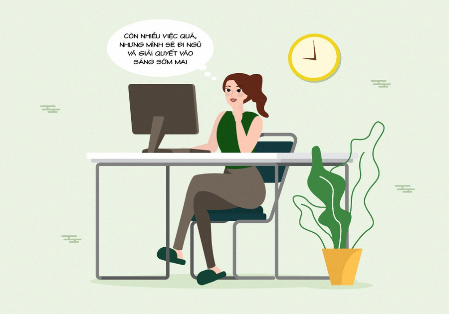 Xây dựng đồng hồ sinh học hợp lý: Công việc, cuộc sống bận rộn mang đến nhiều tình huống phát sinh buộc phải giải quyết và cũng cuốn phăng thời khoá biểu bạn cố gắng xây dựng từ lâu. Đặc biệt mùa tổng kết cuối năm, bạn phải đối mặt với deadline chồng chất cùng công việc nhà xếp hàng chờ đợi. Khi đồng hồ sinh học bị thay bằng việc thiếu ngủ, thức khuya sẽ dẫn đến nhiều vấn đề, trong đó có bệnh xương khớp. Vì vậy, dù bận rộn đến đâu, bạn cũng nên tuân theo thời gian sinh hoạt đã đề ra. 7 cach cham soc co - xuong - khop san sang cho