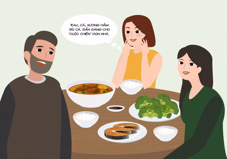 Bổ sung đầy đủ dinh dưỡng: Canxi là thành phần quan trọng cấu tạo nên xương khớp. Mỗi người cần bổ sung canxi hàng ngày với sữa, súp lơ, cua, cá… Bên cạnh đó, omega 3 góp phần làm giảm một số triệu chứng viêm khớp có nhiều trong cá hồi, cá ngừ, cá trích. Các món hầm từ xương cũng nên được đưa vào danh sách chuẩn bị sức khoẻ xương khớp cho mùa dọn nhà cuối năm. 7 cach cham soc co - xuong - khop san sang cho