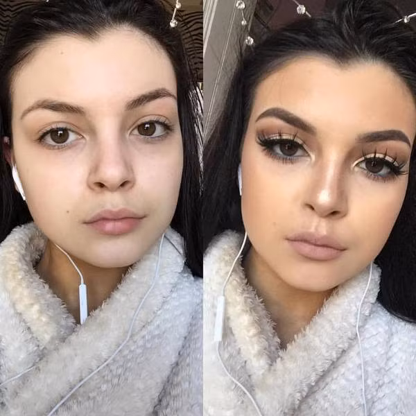 Trước và sau khi trang điểm: Khó để tin hai người trong cùng bức ảnh là một
