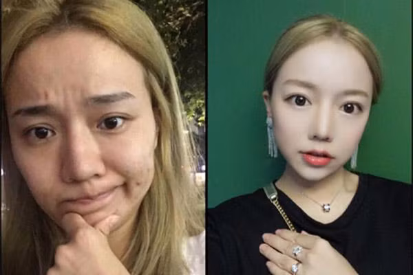 Trước và sau khi trang điểm: Khó để tin hai người trong cùng bức ảnh là một