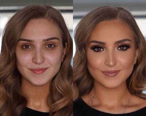 Trước và sau khi trang điểm: Khó để tin hai người trong cùng bức ảnh là một