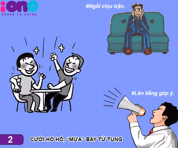 Cần tránh ồn ào, cười đùa lớn tiếng vừa ảnh hưởng người xung quanh mà các bạn trong nhóm cũng khó nghe rõ cuộc nói chuyện. nhung-kieu-noi-chuyen-de-gay-mat-long-1