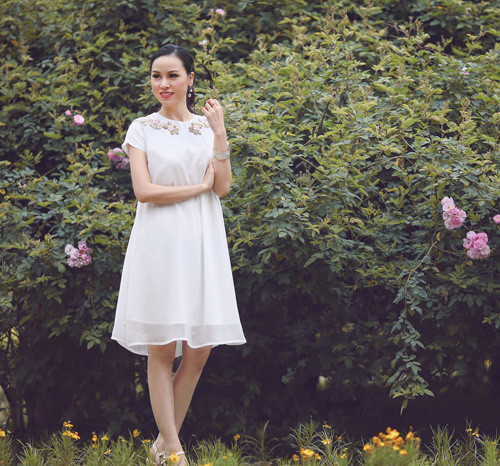 Váy áo che khuyết điểm, tôn lợi thế cho tuổi 30 thêm đẹp ảnh 8 vay ao che khuyet diem, ton loi the cho tuoi 30 them dep - 8