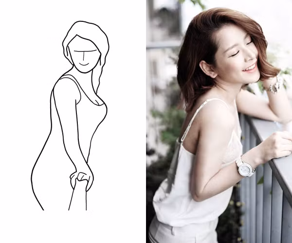 Một công thức khác cũng rất đáng thử cho phái đẹp khi chụp hình ở bậc thang/lan can đó là đứng nghiêng người và dựa nhẹvào. Góc chụp nghiêng mang đến cho bức ảnh chiều sâu và sự lãng mạn, rất thích hợp để khoe độ gợi cảm và nữ tính. 10-cach-tao-dang-dep-khi-lung-tung-tay-chan-7