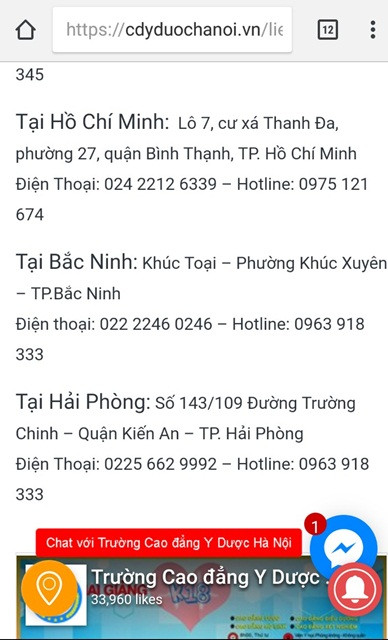 Trường Cao đẳng Y dược Hà Nội thực chất là một trường đóng trên địa bàn tỉnh Bắc Ninh