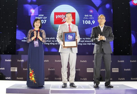 Vietjet vào Top 50 thương hiệu dẫn đầu 2020 do Forbes bình chọn