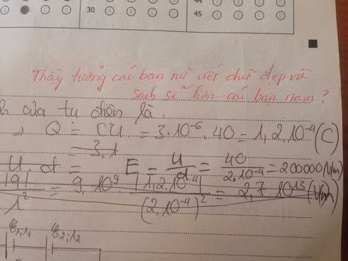 Lời phê "bá đạo" của thầy giáo khiến nhiều người "cười không ngậm được miệng"