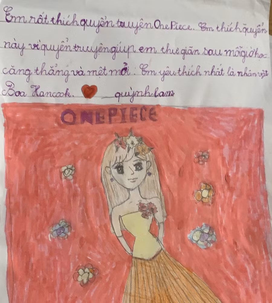 Những nét chữ ngộ nghĩnh của học trò lớp 1, trường Tiểu học Đông Thái (Tây Hồ, Hà Nội).