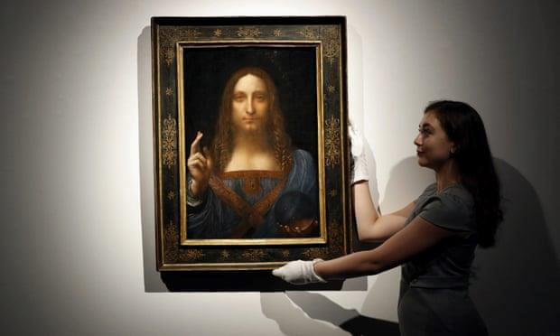 Bức Salvator Mundi được cho là đang nằm trên du thuyền Serene của thái tử Saudi Arabia Mohammed bin Salman. Ảnh: AP. Vi khach bi an va man dau gia kich tich cho buc hoa dat nhat the gioi hinh anh 2